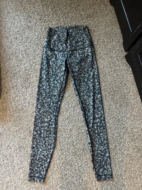 lululemon athletica Black and White Patterned High-Rise Leggings